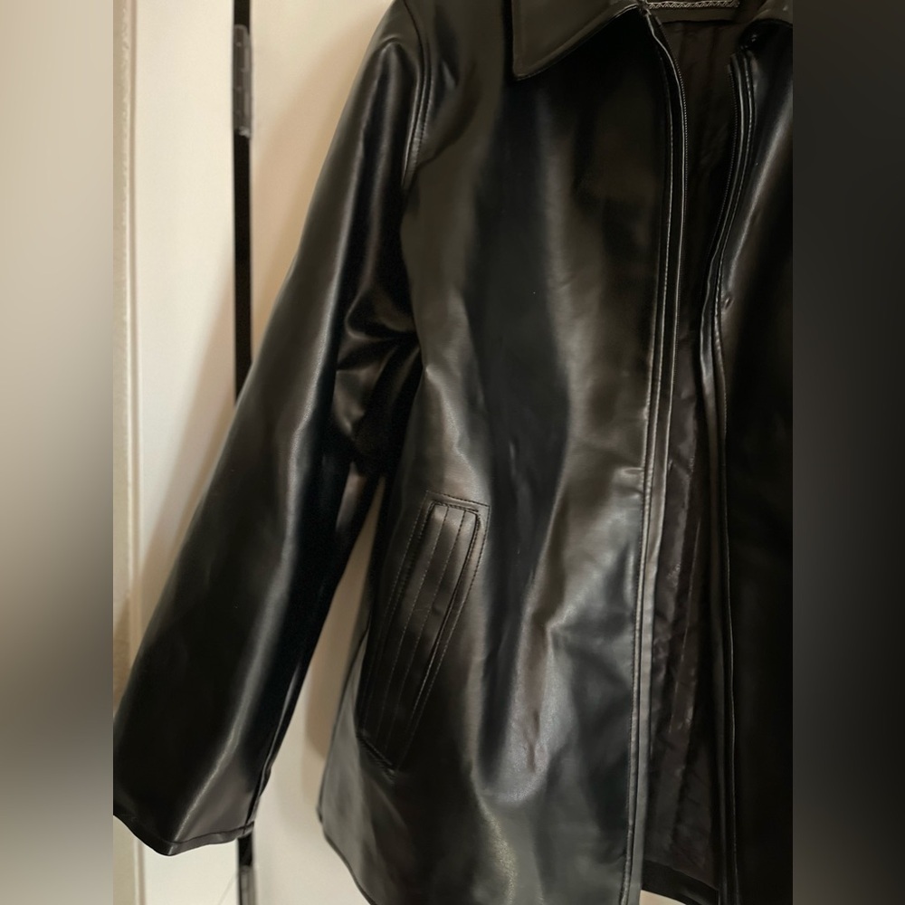 E A Collection XL Faux Leather Jacket - Picture 10 of 12